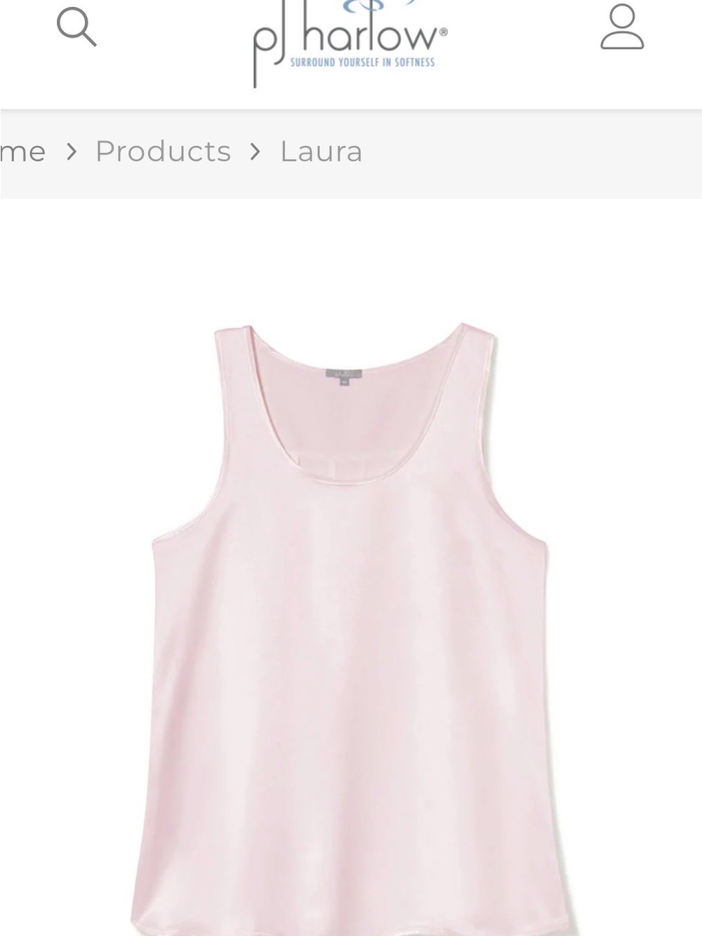 Harlow Scoop Neck Tank Top - Pale Pink